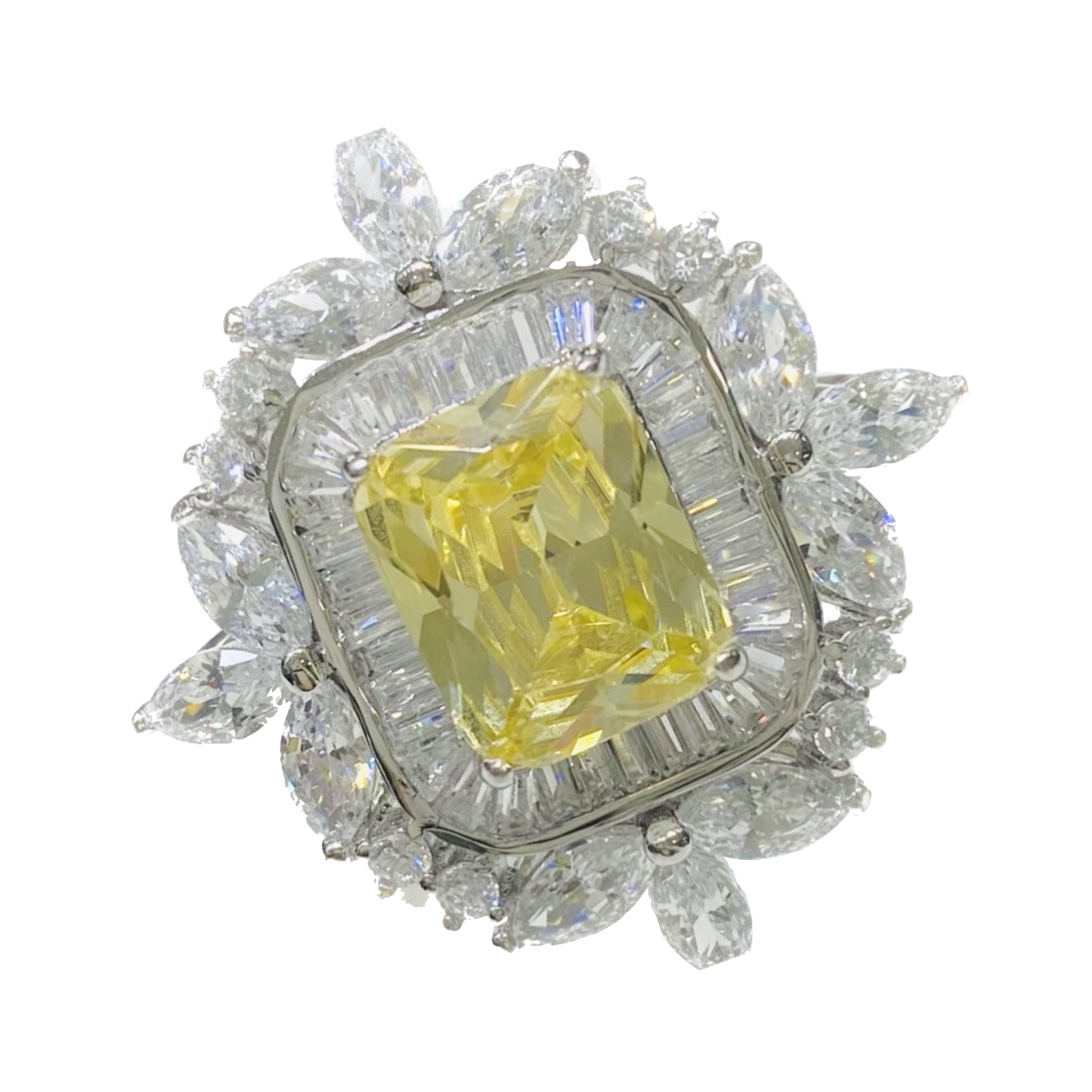 Champagne Sparkle Diamond Ring(Lab & Gem) 5ct / Special Order – M